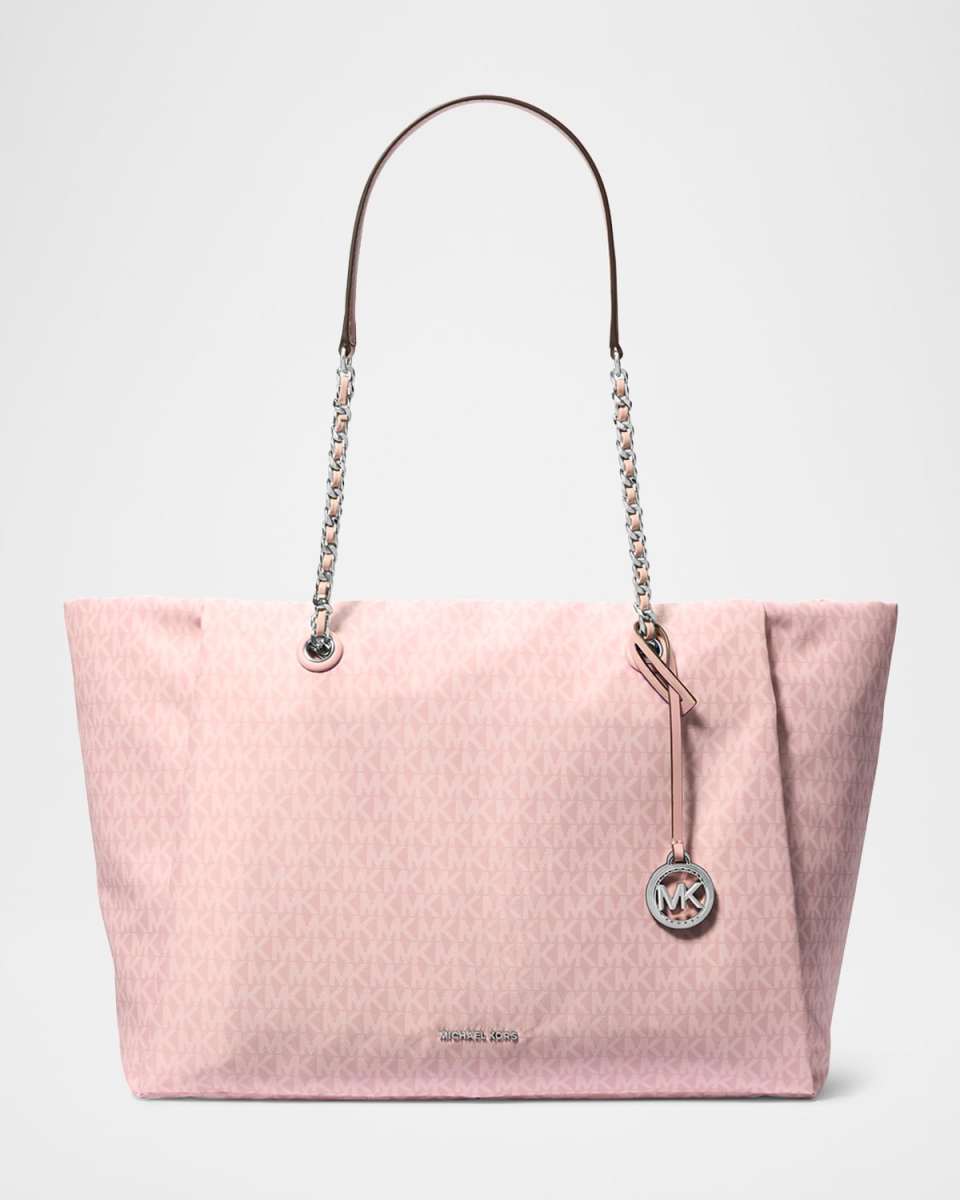 Large Signature Logo Canvas Tote Bag